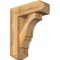 Ekena Millwork Balboa Craftsman Rough Sawn Bracket w/ Offset Brace, Western Red Cedar, 6"W x 16"D x 20"H BKT0604X16X20BOA04RWR - alternate 1